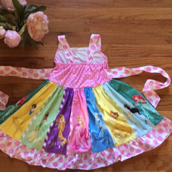 🌸HP🌸Adorable Disney Princess Rainbow twirl dress - Picture 6 of 9